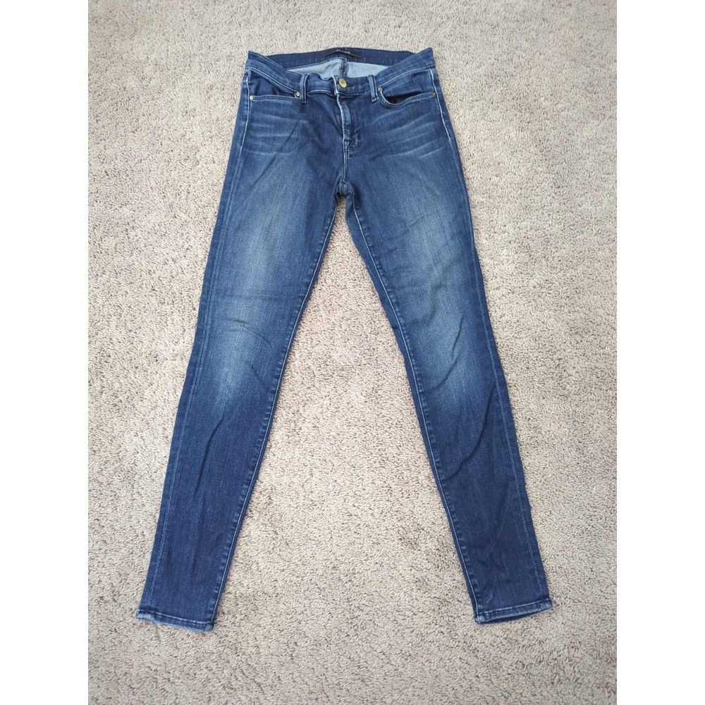 J Brand Jeans Womens 27 Blue Low Rise Super Skinny Stretch Made in USA